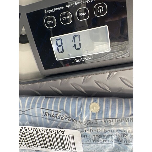 Candace Cameron Bure Regular Hi Low Boyfriend Shirt Womens L Regatta Stripe NEW - Picture 8 of 8